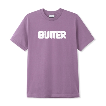 Butter Goods T-shirt Rounded Logo tee Washed Berry.